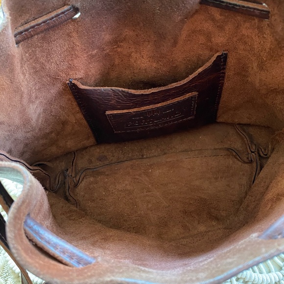 Portland Leather Brown Crossbody Bag - Picture 3 of 3